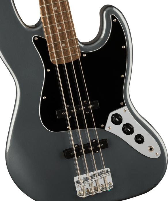 Squier Affinity Series Jazz Bass, Laurel Fingerboard - Charcoal Frost Metallic