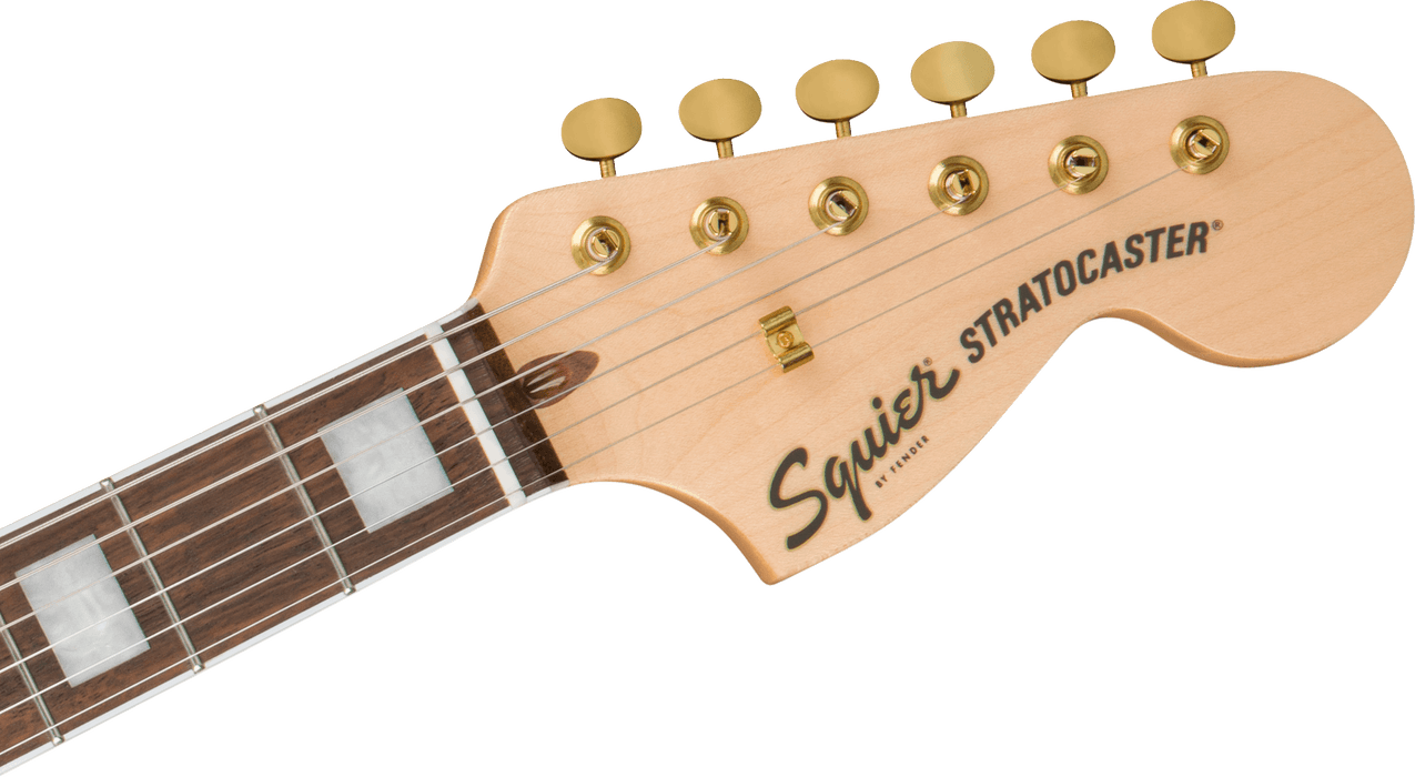 Squier 40th Anniversary Stratocaster, Gold Edition, Laurel Fingerboard - Sienna Sunburst
