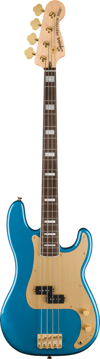 Squier 40th Anniversary Precision Bass, Gold Edition, Laurel Fingerboard - Lake Placid Blue