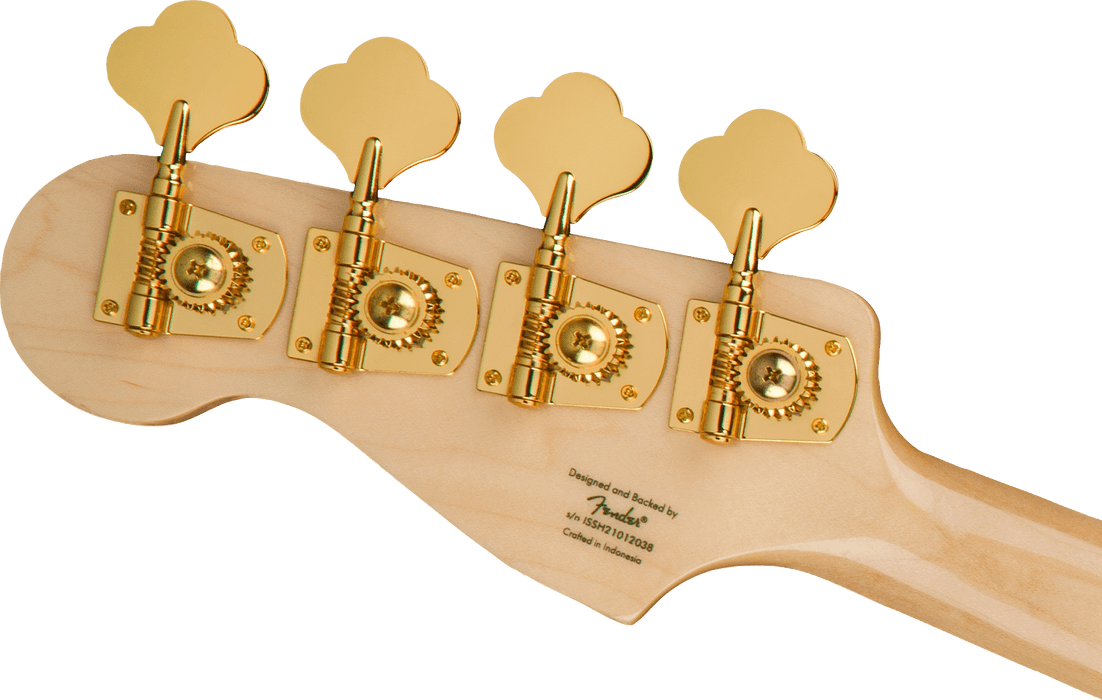 Squier 40th Anniversary Precision Bass, Gold Edition, Laurel Fingerboard - Black