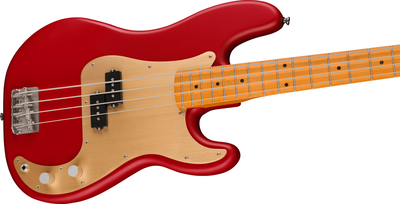 Squier 40th Anniversary Precision Bass, Vintage Edition, Maple Fingerboard - Satin Dakota Red