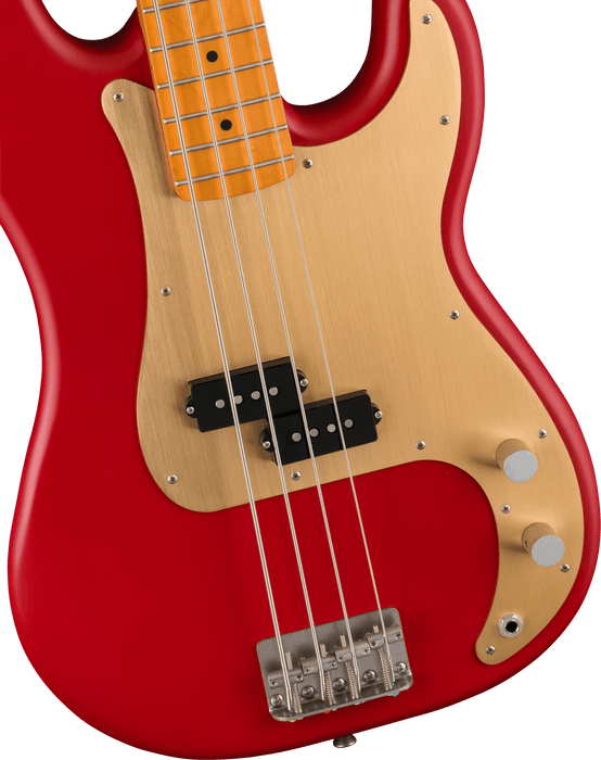 Squier 40th Anniversary Precision Bass, Vintage Edition, Maple Fingerboard - Satin Dakota Red