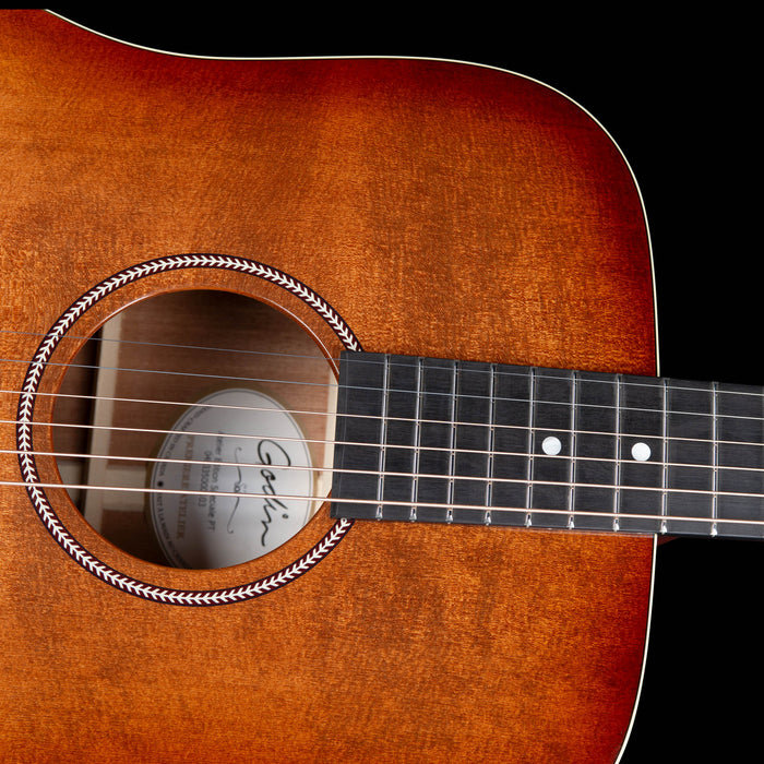Godin Century Mahogany Acoustic Guitar Left-Handed w/EQ, Rustic Burst