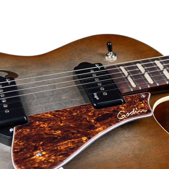 Godin 5th Ave Kingpin II CW DLX C w/Gig Bag, Copper Burst