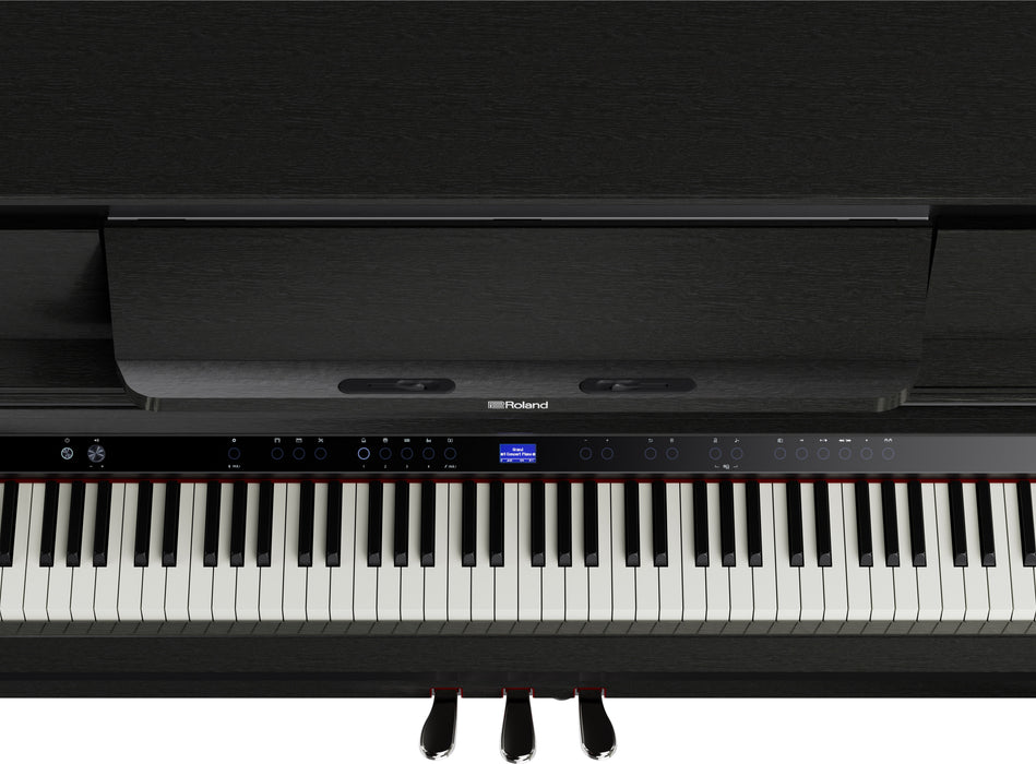 Roland LX-6-CH-WS Premium Upright Digital Piano - Charcoal