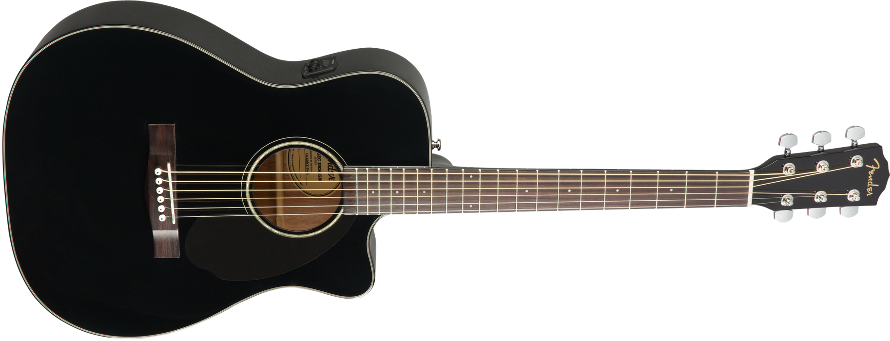 Fender Acoustic CC-60SCE Concert, WN - Black