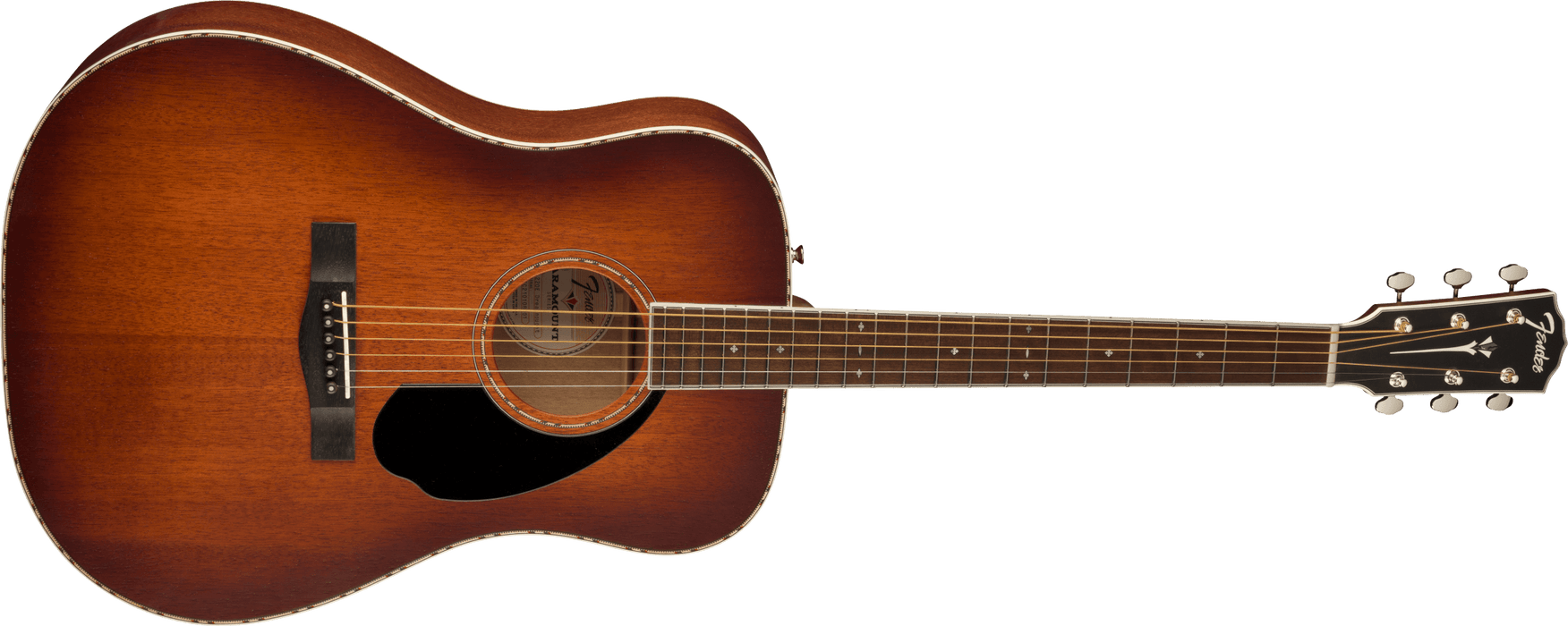 Fender PD-220E Dreadnought, All Mahogany, Ovangkol Fingerboard, Aged Cognac Burst