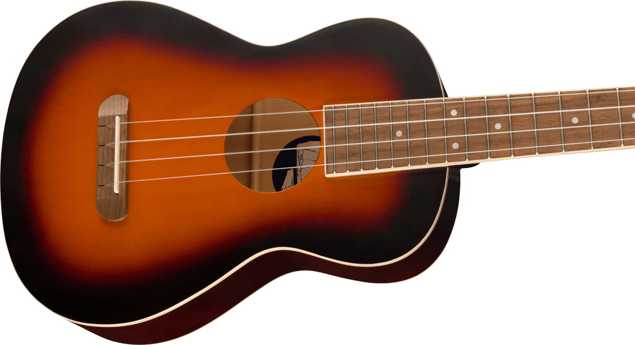 Fender -  Avalon Tenor Ukulele, Walnut Fingerboard, 2-Color Sunburst