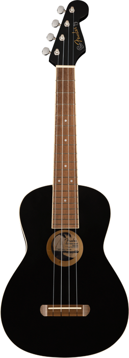 Fender - Avalon Tenor Ukulele, Walnut Fingerboard,  Black