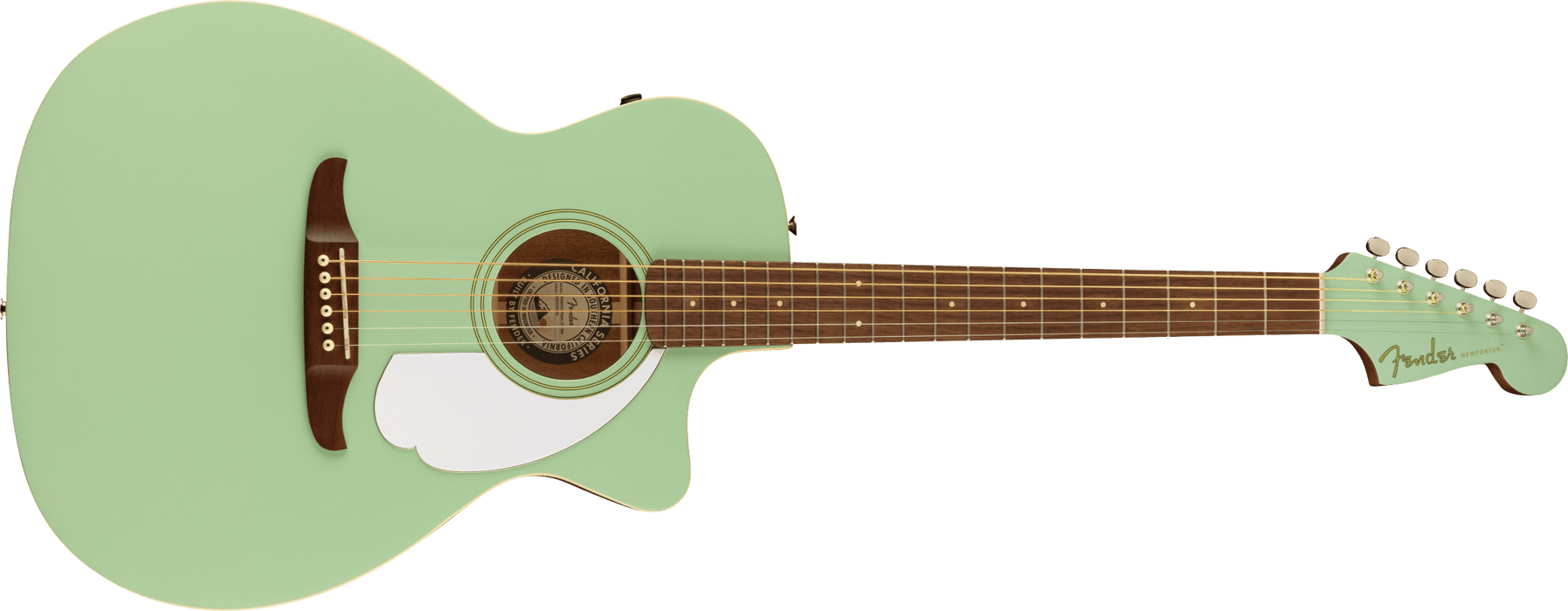 Fender Newporter Player, Walnut Fingerboard, White Pickguard, Surf Green