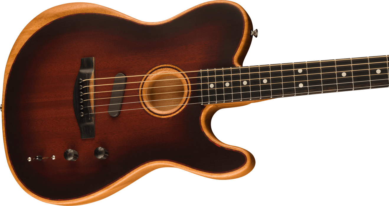 Fender American Acoustasonic Telecaster All-Mahogany, Ebony Fingerboard, Bourbon Burst