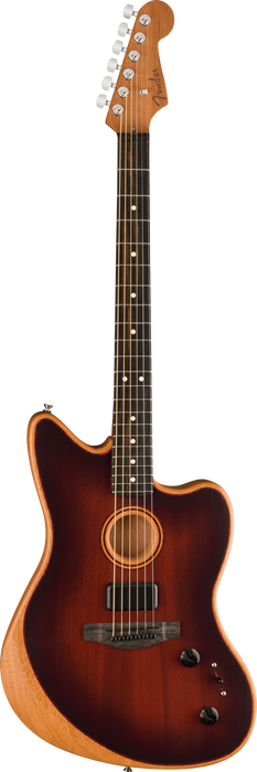 Fender American Acoustasonic Jazzmaster All-Mahogany, Ebony Fingerboard, Bourbon Burst