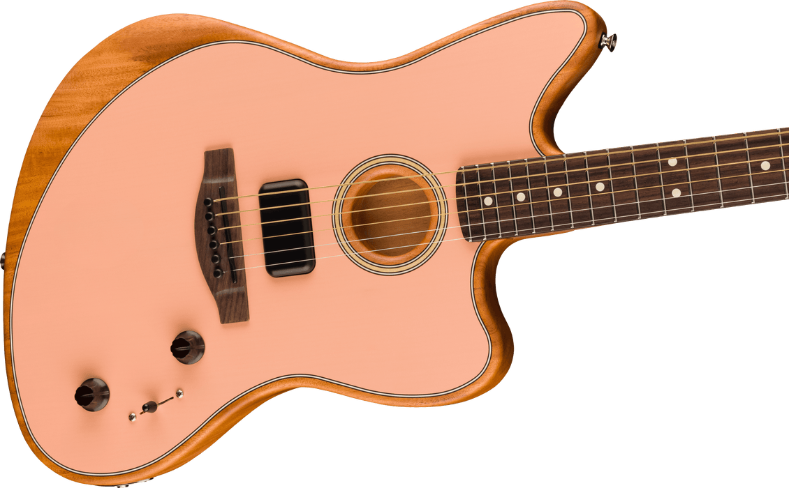 Fender Acoustasonic Player Jazzmaster, Rosewood Fingerboard, Shell Pink