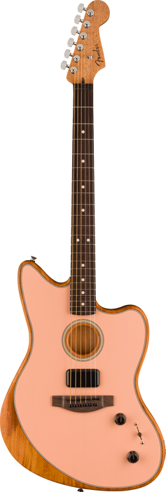 Fender Acoustasonic Player Jazzmaster, Rosewood Fingerboard, Shell Pink