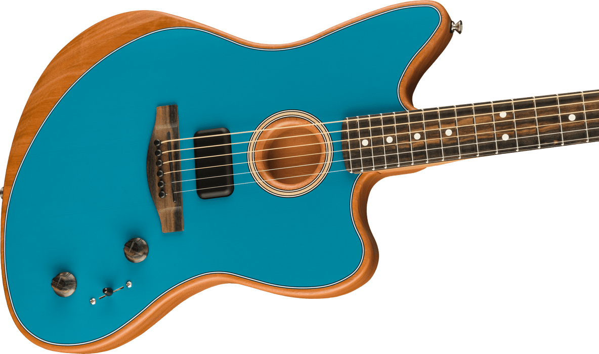 Fender American Acoustasonic Jazzmaster, Ocean Turquoise, Ebony Fingerboard