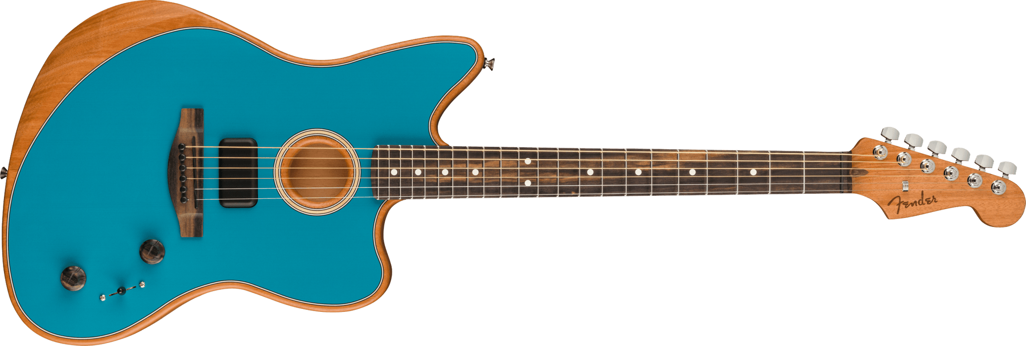 Fender American Acoustasonic Jazzmaster, Ocean Turquoise, Ebony Fingerboard