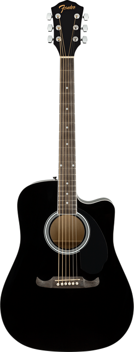 Fender FA-125CE Dreadnought, Walnut Fingerboard, Black