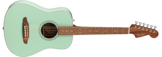 Fender California Standard Redondo Mini with Bag, Spruce Top, Surf Green