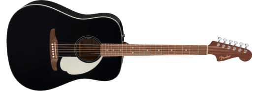 Fender California Standard Redondo, Spruce Top, Ivory Pickguard, Black