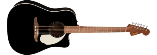 Fender California Standard Redondo CE, Spruce Top, Ivory Pickguard, Black