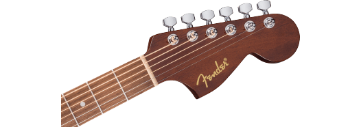 Fender California Standard Monterey E, Sapele Top, Ivory Pickguard, Natural Sapele