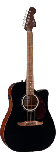 Fender California Deluxe Redondo CE, Walnut Fingerboard, Black