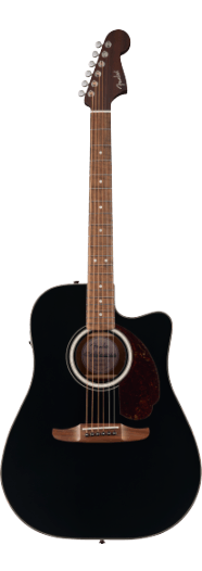 Fender California Deluxe Redondo CE, Walnut Fingerboard, Black