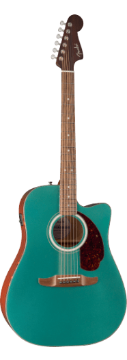 Fender California Deluxe Redondo CE, Walnut Fingerboard, Sherwood Green