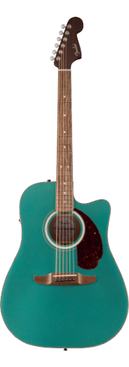 Fender California Deluxe Redondo CE, Walnut Fingerboard, Sherwood Green