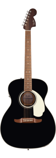 Fender California Deluxe Monterey E, Ivory Pickguard, Black