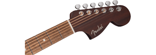 Fender California Deluxe Monterey E, Ivory Pickguard, Black