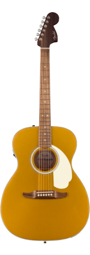 Fender California Deluxe Monterey E, Ivory Pickguard, Aztec Gold