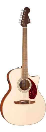 Fender California Deluxe Newporter CE, Walnut Fingerboard, White Blonde