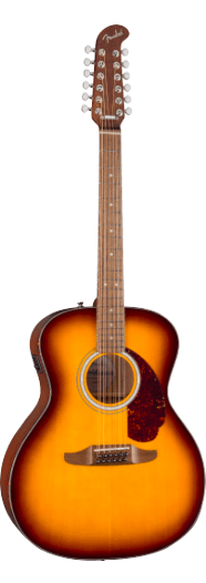 Fender California Deluxe Villager E, Walnut Fingerboard, Honey Sunburst