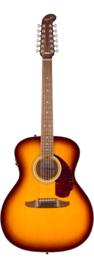 Fender California Deluxe Villager E, Walnut Fingerboard, Honey Sunburst