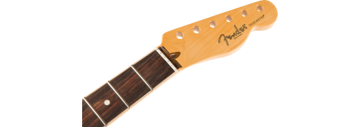 Fender American Channel Bound Telecaster Neck, 21 Med Jumbo Frets, Rosewood