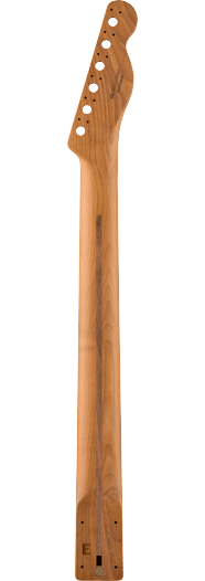 Fender Satin Roasted Maple Telecaster LH Neck, 22 Jumbo Frets, 12", Maple, Flat Oval Shape