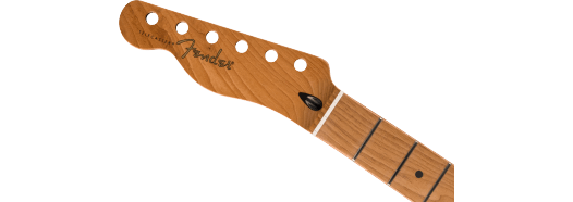 Fender Satin Roasted Maple Telecaster LH Neck, 22 Jumbo Frets, 12", Maple, Flat Oval Shape