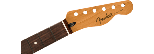 Fender Satin Roasted Maple Telecaster Neck, 22 Jumbo Frets, 12", Rosewood, Flat Oval Shape