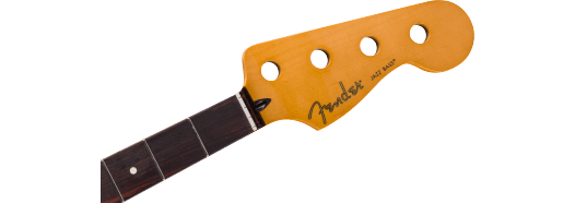 Fender Player II Series Jazz Bass Neck, 22 Medium Jumbo Frets, Rosewood, 9.5", Modern "C"
