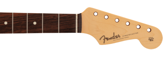 Fender Made in Japan Traditional II 60's Stratocaster Neck, 21 Vintage Frets, 9.5" Radius, U Shape, Rosewood