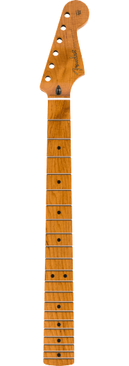 Fender Roasted Maple Stratocaster Neck, 21 Narrow Tall Frets, 9.5", Maple, C Shape