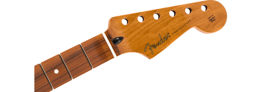 Fender Roasted Maple Stratocaster Neck, 21 Narrow Tall Frets, 9.5", Pau Ferro, C Shape
