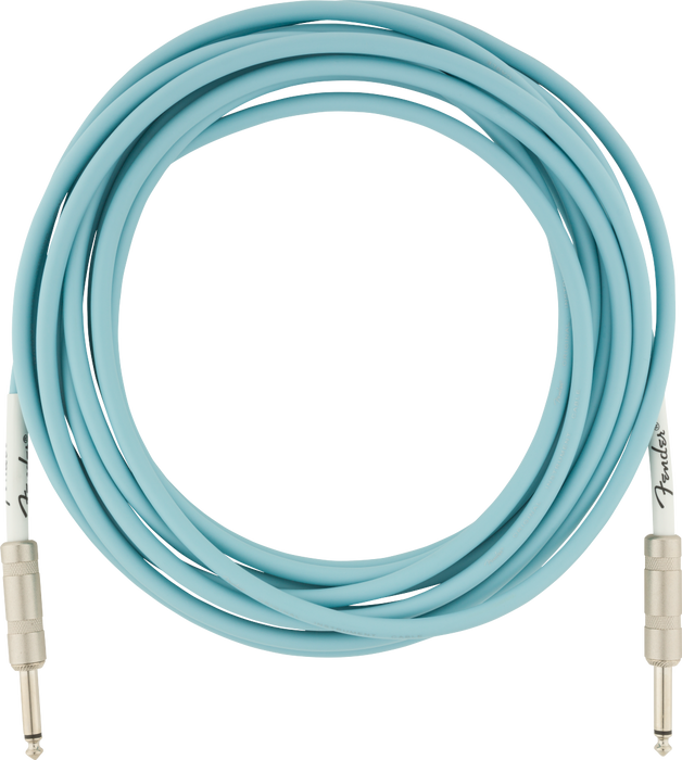 Fender Original Series Instrument Cable, 18.6', Daphne Blue