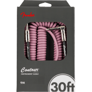 Fender Contour 30' Coiled Cable, Burgundy Mist
