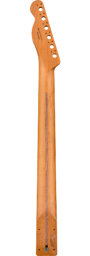 Fender Roasted Maple Telecaster Neck, 21 Narrow Tall Frets, 9.5", Maple, C Shape