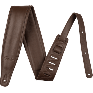 Fender 3.5" Premium Leather Strap, Brown