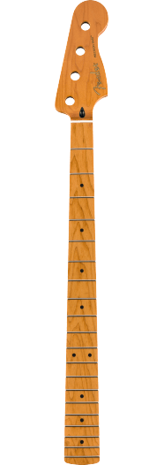 Fender Roasted Maple Precision Bass Neck, 20 Medium Jumbo Frets, 9.5", Maple, C Shape