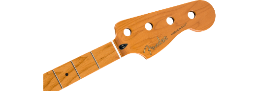 Fender Roasted Maple Precision Bass Neck, 20 Medium Jumbo Frets, 9.5", Maple, C Shape