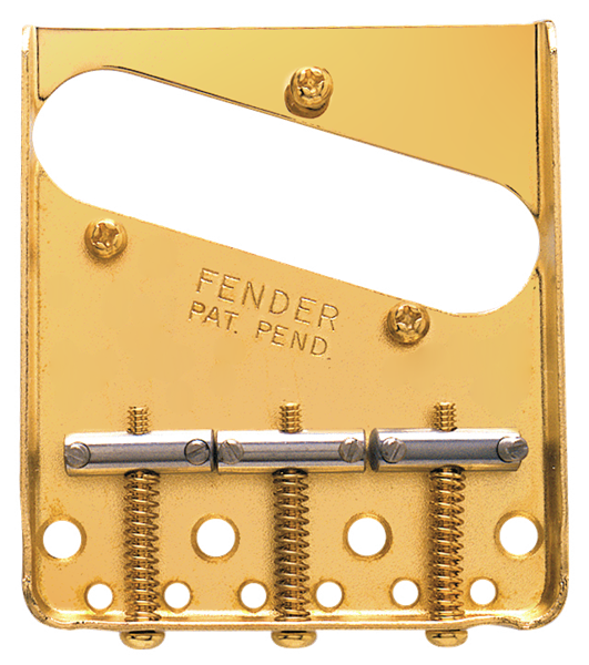 Fender 3-Saddle American Vintage Telecaster Bridge Assembly (Gold)
